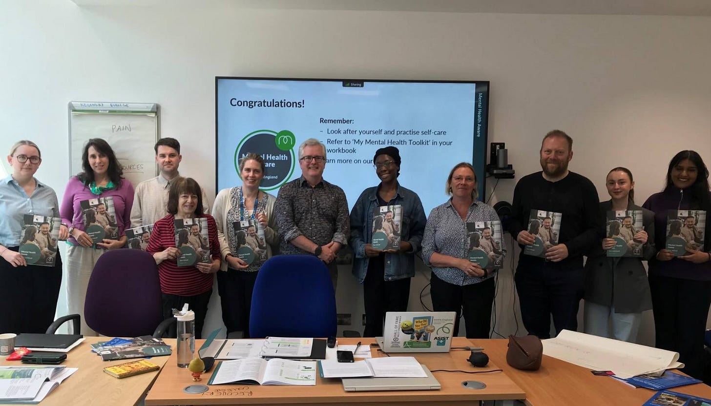May be an image of 11 people, people studying and text that says "MMANLNT SINTRE PAIN Congratulations! QUECES Healti lealth are Remember: Look Look.fteryousefat.ratses after yourself practise self-care Refer Mental lealth Toolkit' your workbook am more eon our 21 EII D กลวาว"