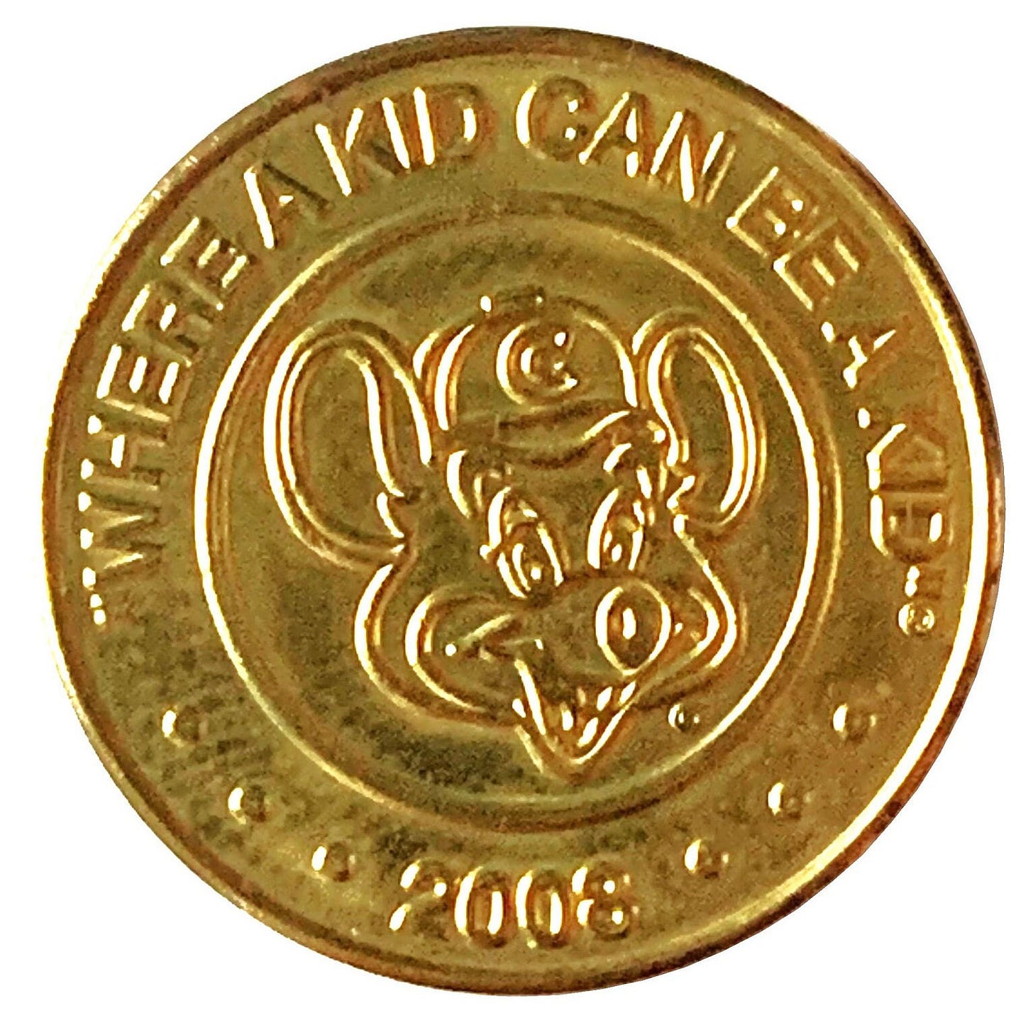 Chuck E. Cheese Retro Tokens - 1992 to 2OO9 - Mouse - Select Year /  Quantity - Etsy Norway