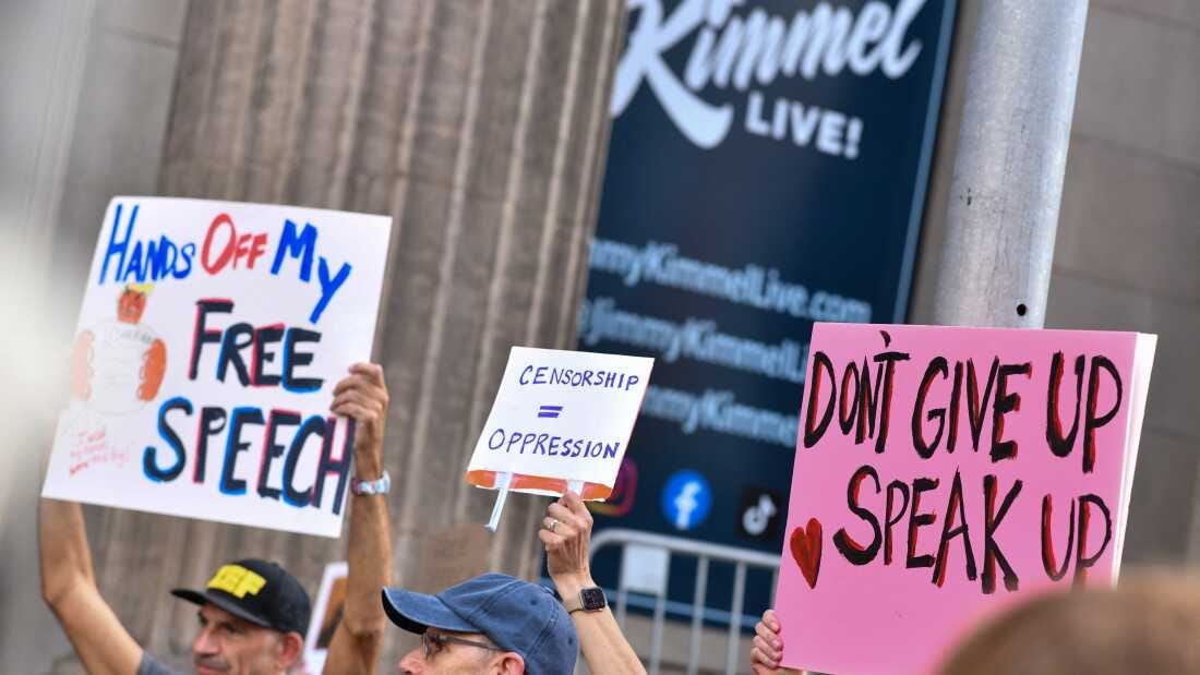 Up First briefing: Jimmy Kimmel and free speech; MMRV vaccine; antifa : NPR