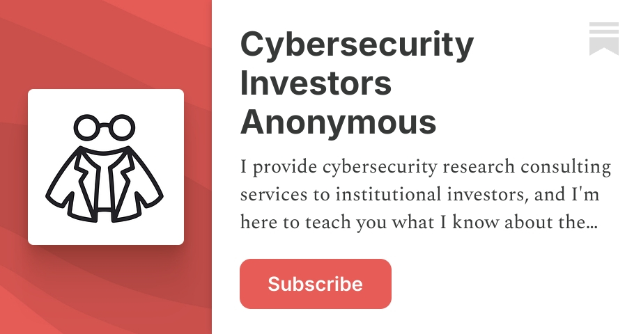 Cybersecurity Investors Anonymous | Penny Eckel | Substack