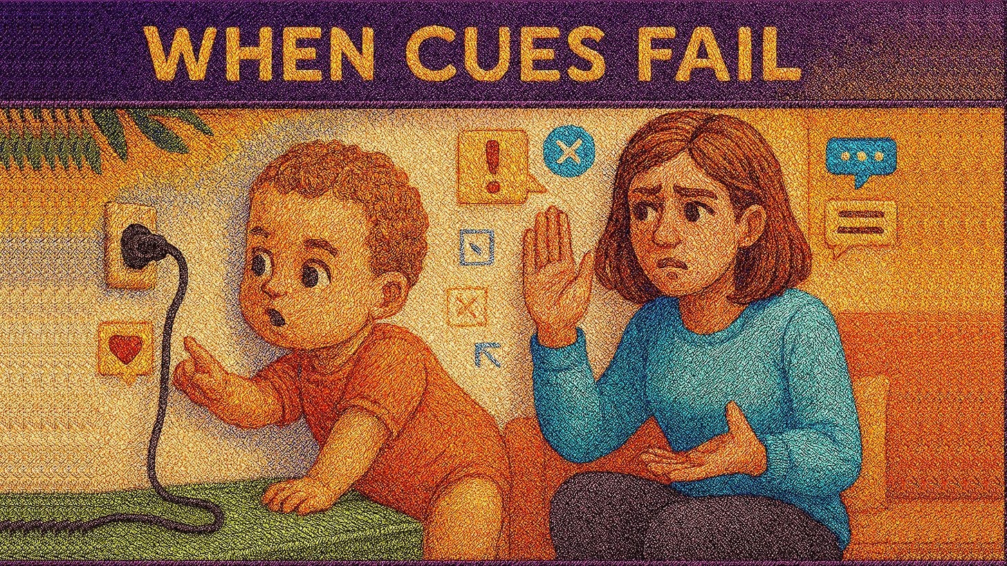 When Cues Fail: Lessons from a Child, a Cable, and UX Design When Cues Fail: Lessons from a Child, a Cable, and UX Design