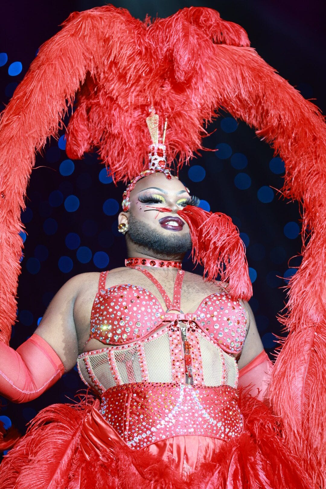 Qween Quan in the Tournament of Tease at the Burlesque Hall of Fame Weekend 2025, by shphotografia