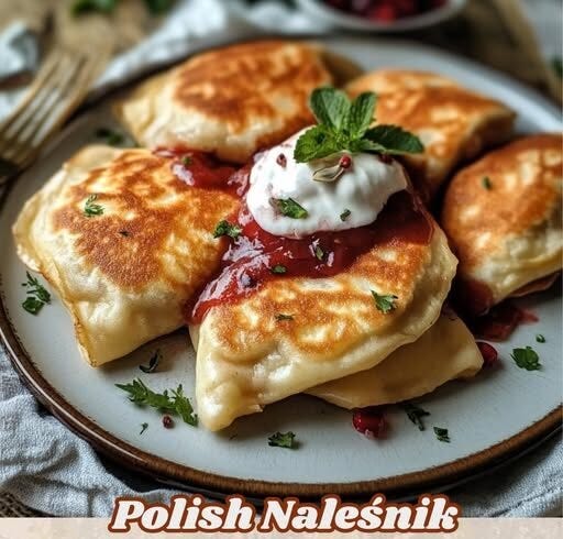 Polish Nalesniki Sweet Crepes Classic Perfectly Rollable