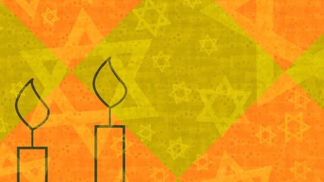Free star of david shabbat candles wallpaper illustration