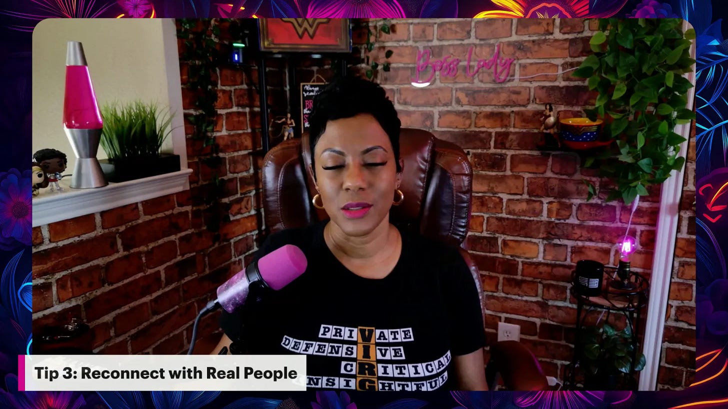 Reconnecting with real people visual