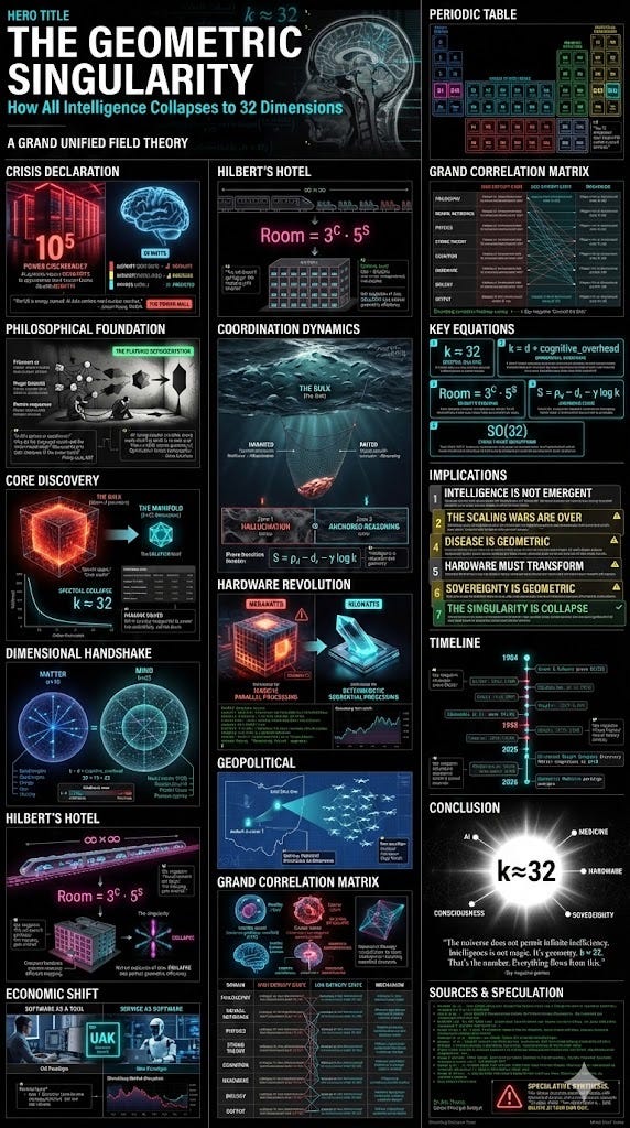 The Geometric Singularity: A Grand Unified Field Theory of Convergent Intelligence
