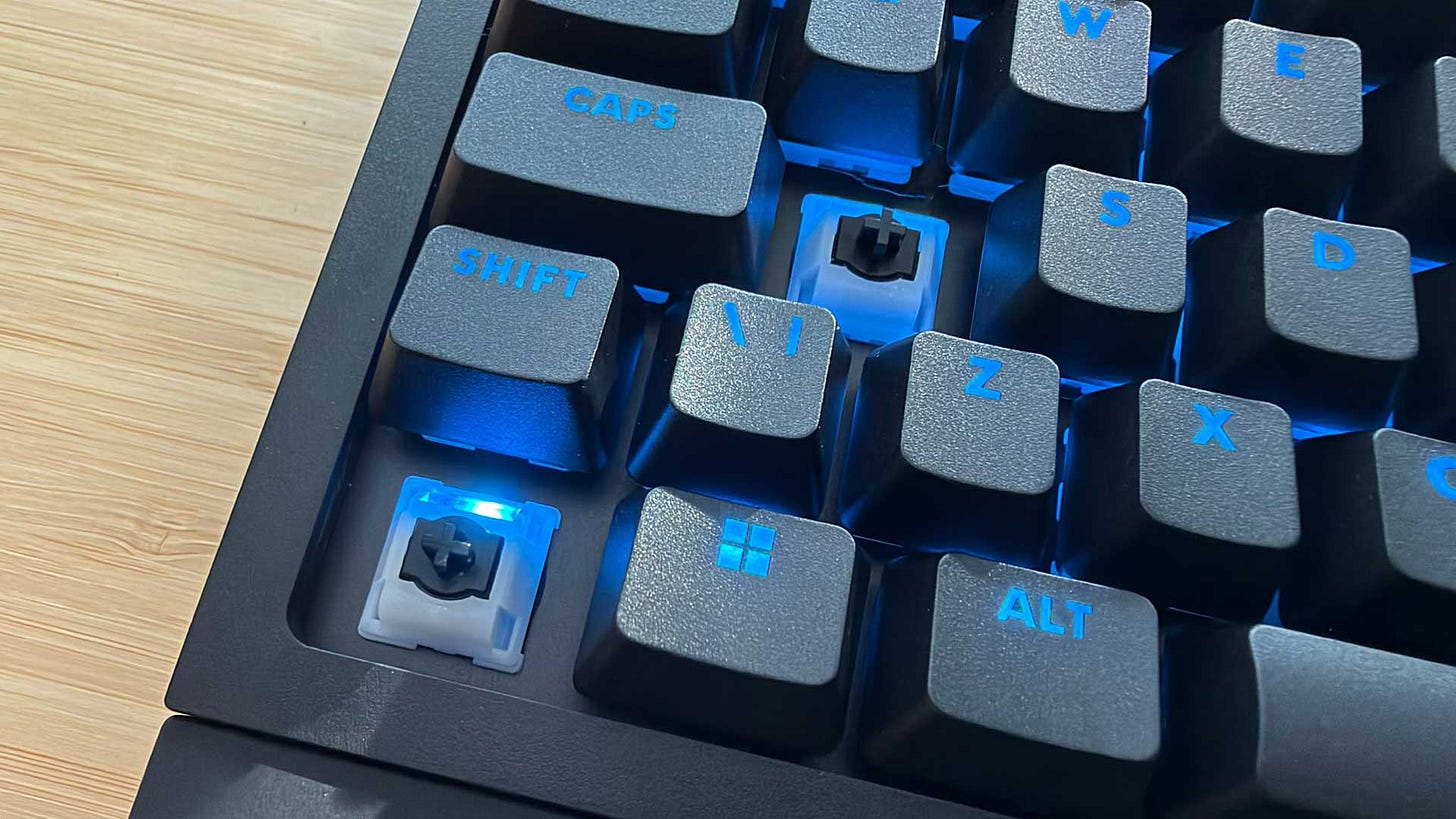 Logitech G Pro X2 Rapid key switches Logitech G Pro X2 Rapid key switches