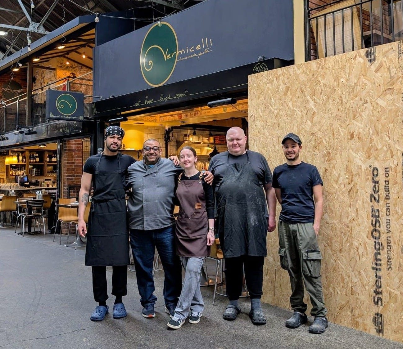 May be an image of 6 people and text