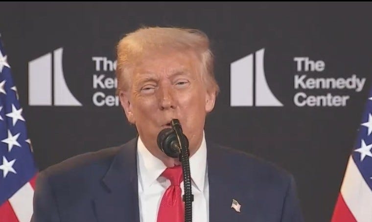 Totally Triggered Trump Melts Down At The Kennedy Center