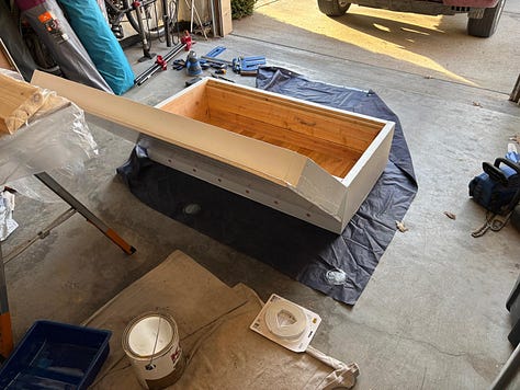 Painting & staining; Hive interior remains bare