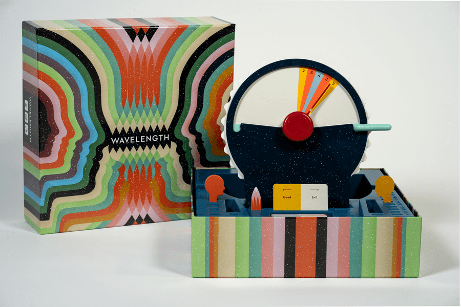 Wavelength game setup, pic borrowed from here: https://boardgamegeek.com/image/5055179/wavelength Wavelength game setup, pic borrowed from here: https://boardgamegeek.com/image/5055179/wavelength