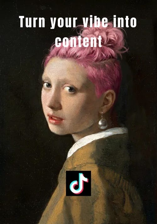 Johannes_Vermeer_(1632-1675)_-_The_Girl_With_The_Pearl_Earring on TikTok style with purpe hair