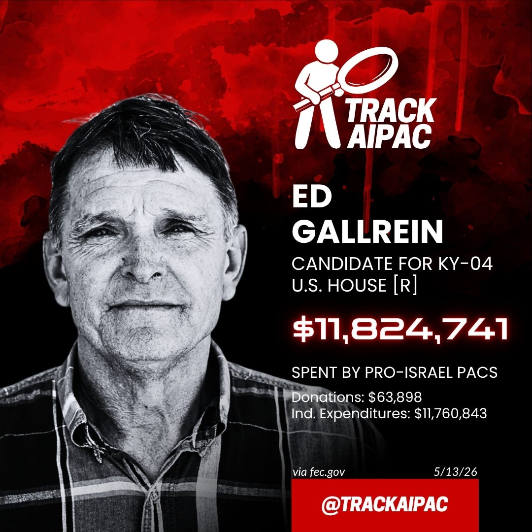 ED Gallrein, Miriam Adelson’s Kentucky Puppet