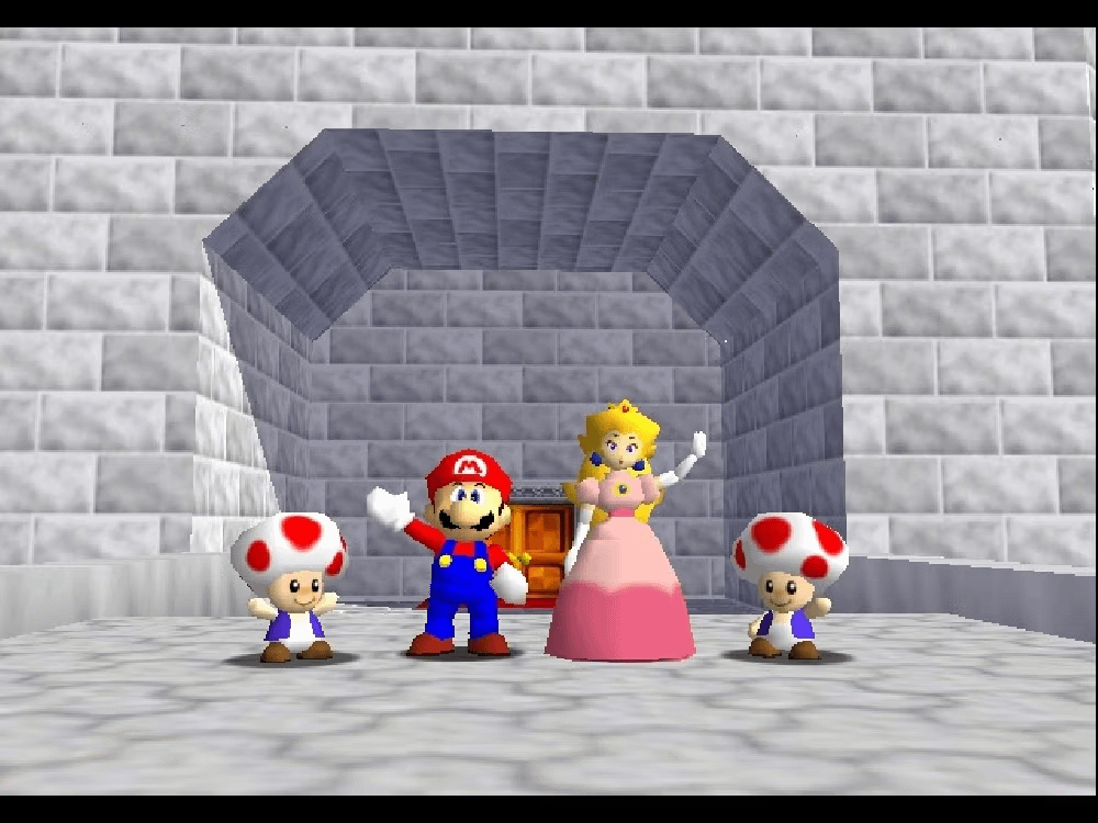 The final shot of Super Mario 64 end credits. Let the tears roll all you  want. : r/nostalgia