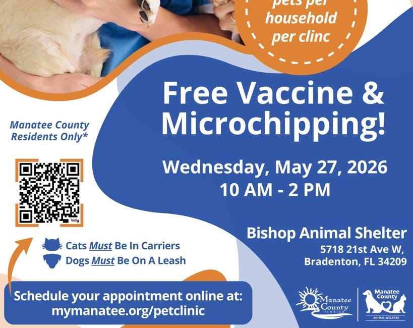 Free Vaccine and Microchipping Clinic Set for May 27 at Bishop Animal Shelter