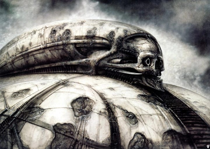 H. R. Giger concept art for Jodorowsky's Dune