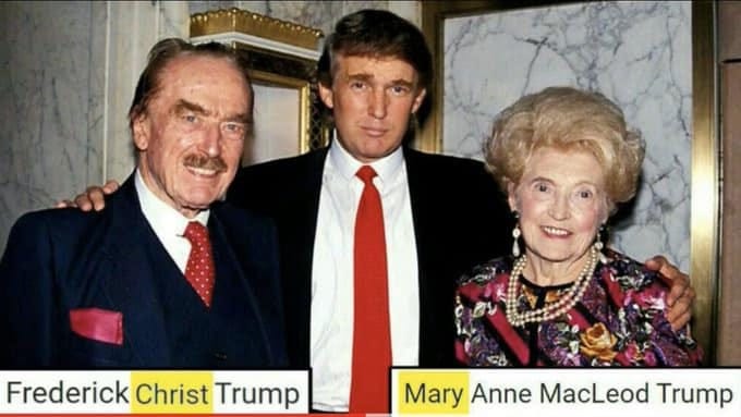 May be an image of 3 people, the Oval Office and text that says 'Frederick FrederickChristTrump Christ Trump Mary Anne MacLeod Trump'