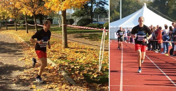 Heading into the finish