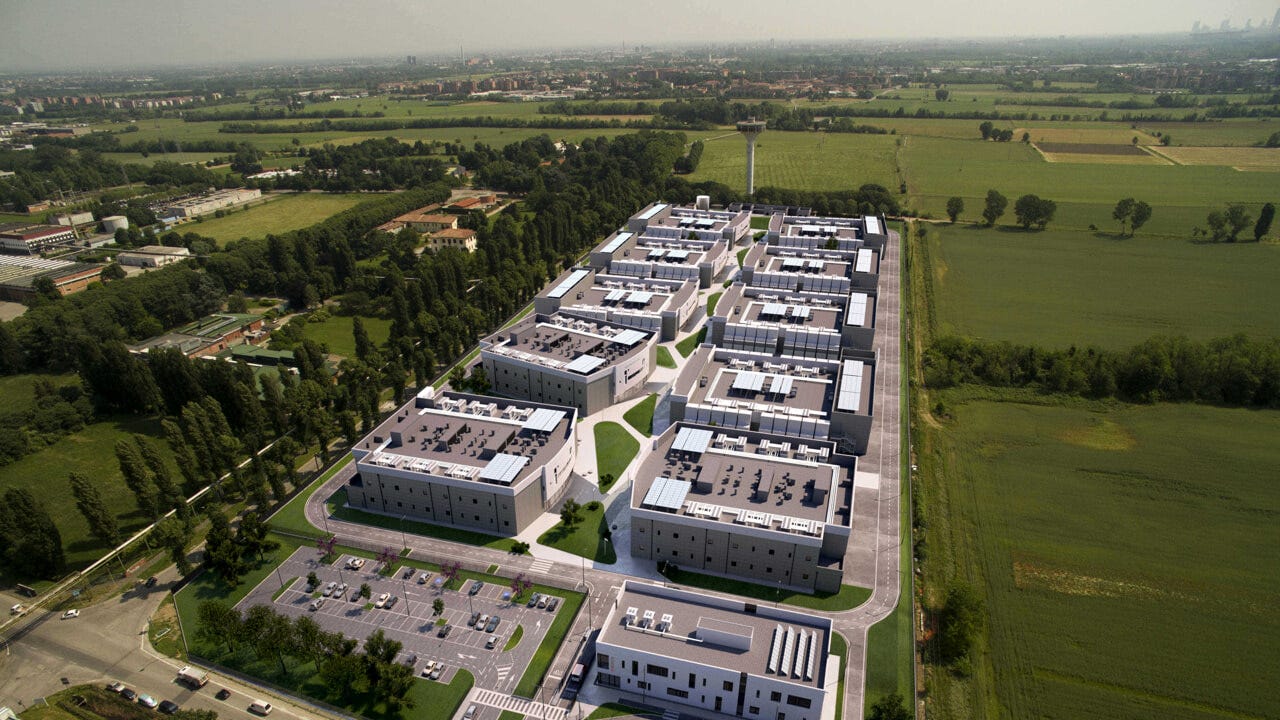 Il datacenter di Cornaredo vicino a Milano (Immagine Data4) Il datacenter di Cornaredo vicino a Milano (Immagine Data4)