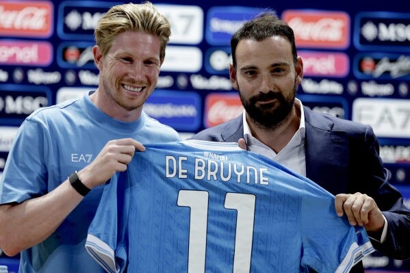 De Bruyne will rely on Belgium teammate Lukaku for more than just goals at Napoli | AP News De Bruyne will rely on Belgium teammate Lukaku for more than just goals at Napoli | AP News