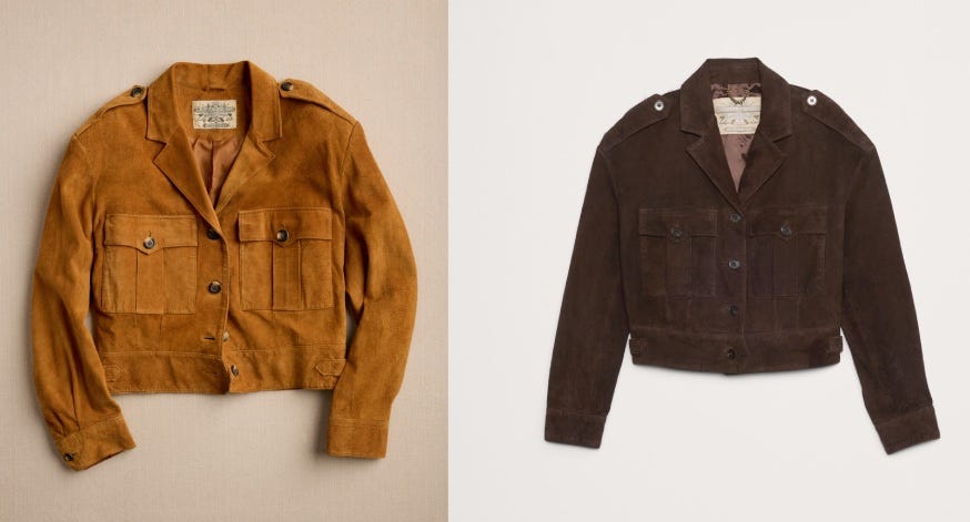 Banana Republic's Epic Suede Story - by Liana Satenstein