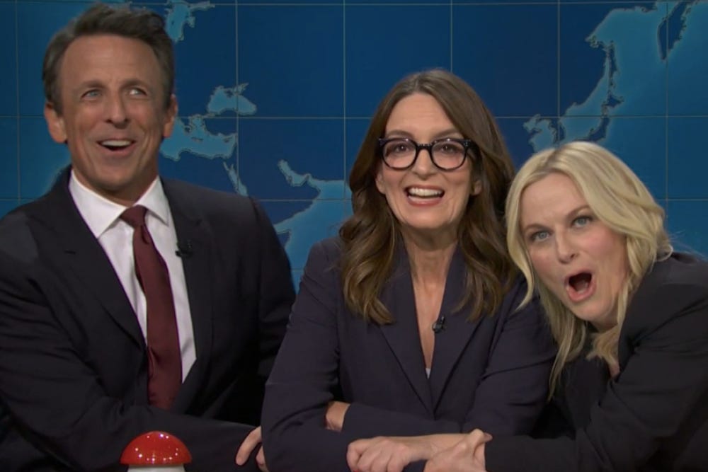 Seth Meyers, Tina Fey and Amy Poehler SNL