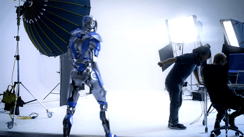 Dancing robot healthcare AI momentum GIF from GIPHY