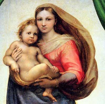 Sistine Madonna is one of Raphael's most famous works.