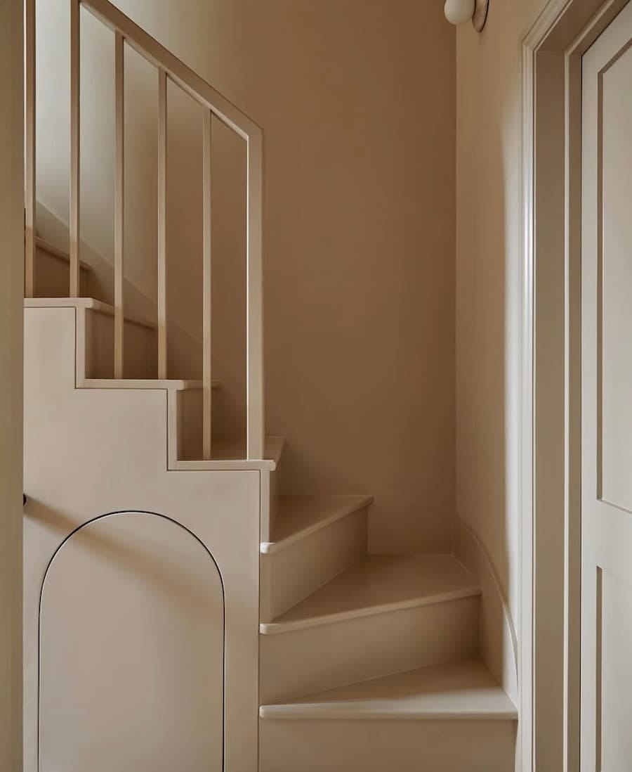 neutral painted stairs and hallway neutral painted stairs and hallway