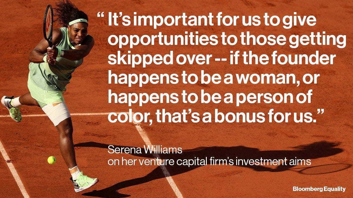 Bloomberg Equality on Twitter: "Tennis legend Serena Williams is starring  in a Super Bowl ad for Tonal's home fitness gym, but there's a whole lot  more going on than just another celebrity