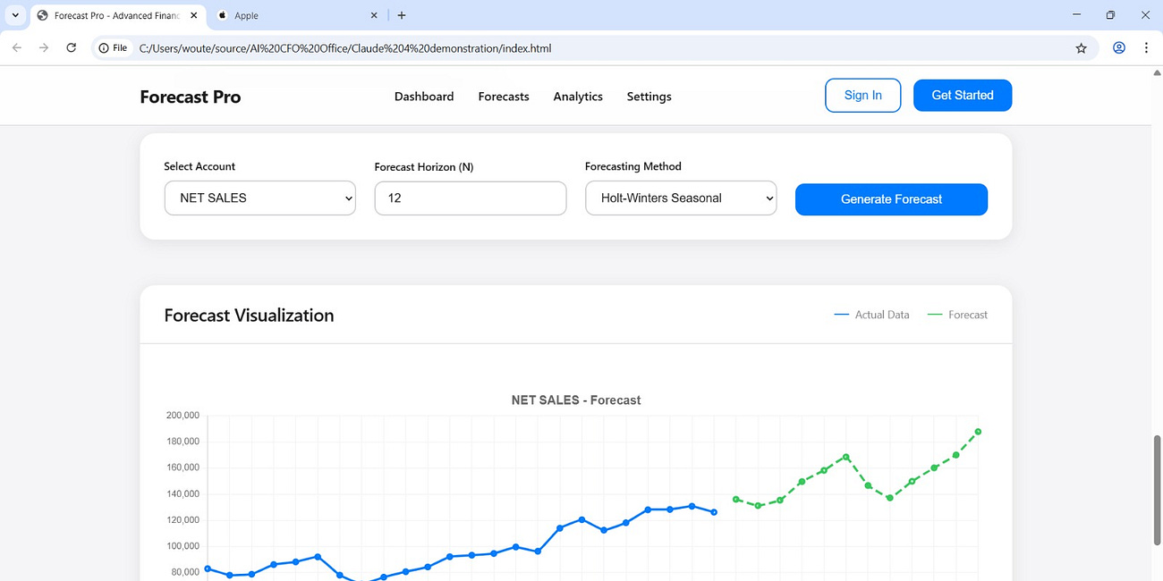 So you want to use AI to build your own forecasting tool in 5 minutes? 