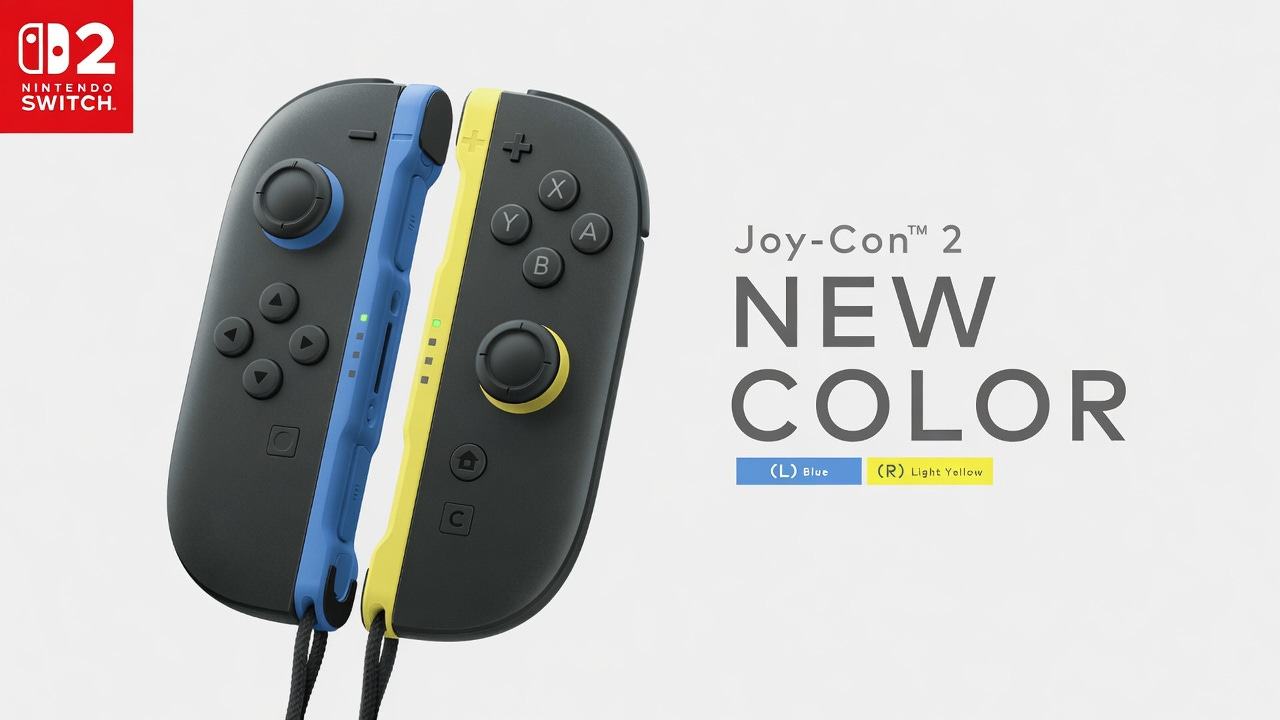 Nintendo Switch 2 Blue and Light Yellow Joy-Con 2 controllers Nintendo Switch 2 Blue and Light Yellow Joy-Con 2 controllers