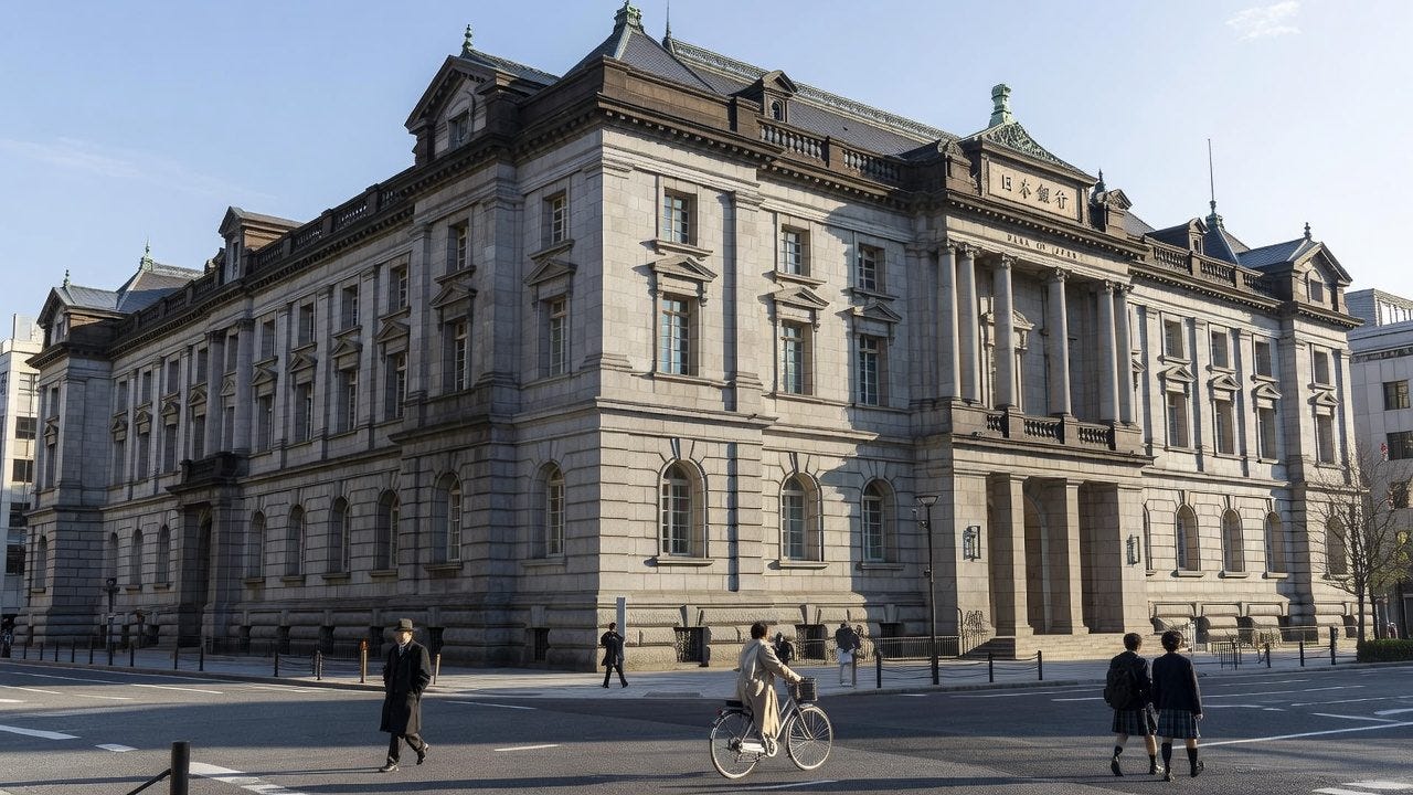 Bank of Japan headquarters historic neoclassical stone building in Tokyo