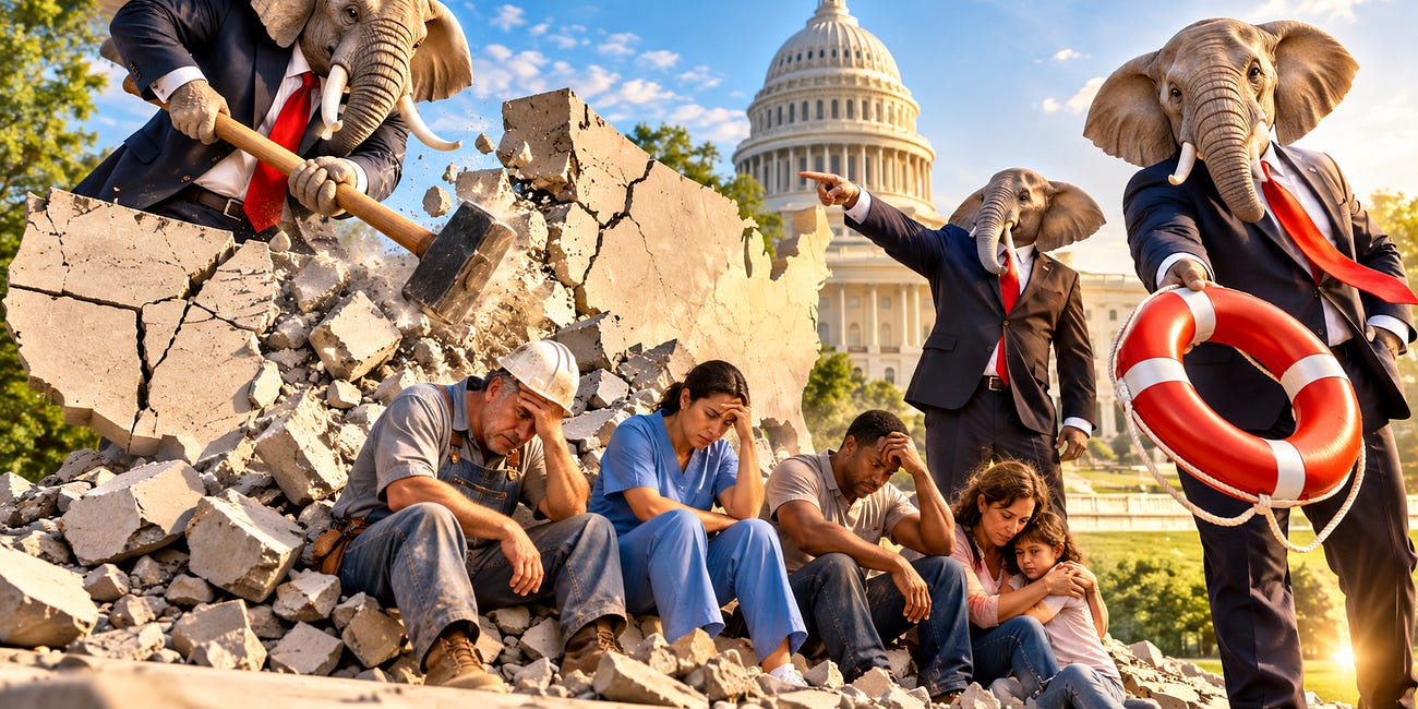 The Republican Playbook: Break America, Blame Democrats, Then Promise to Save It