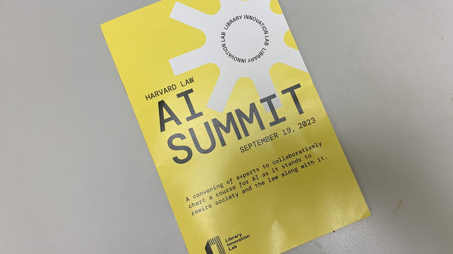 12 reflexões sobre promessas e desafios da IA ​​no setor jurídico após o AI Summit de ontem na Harvard Law School