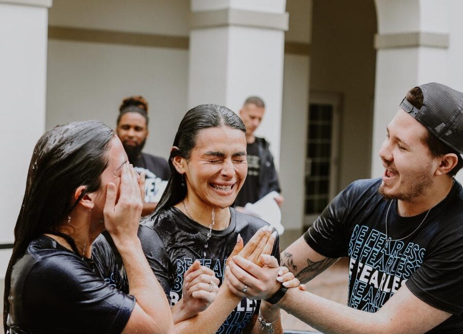 A Gallery Of The Faithful Gathering For Church. Album 28