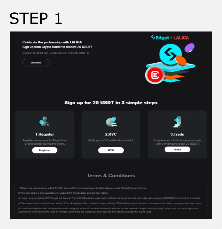 Open an Account on Bitget