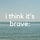 i think it's brave: