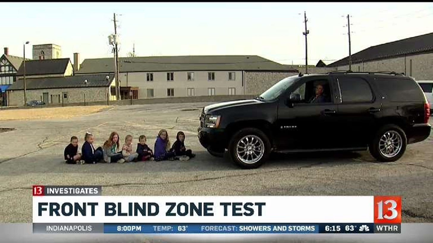 Front blind zone