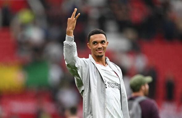 Salah and Alexander-Arnold can't stop smiling at Man Utd car park act |  Football | Sport | Express.co.uk