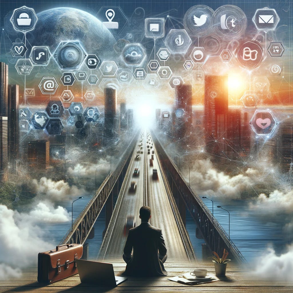 Un homme clairvoyant dans l'utilisation des réseau sociaux pour ses objectifs