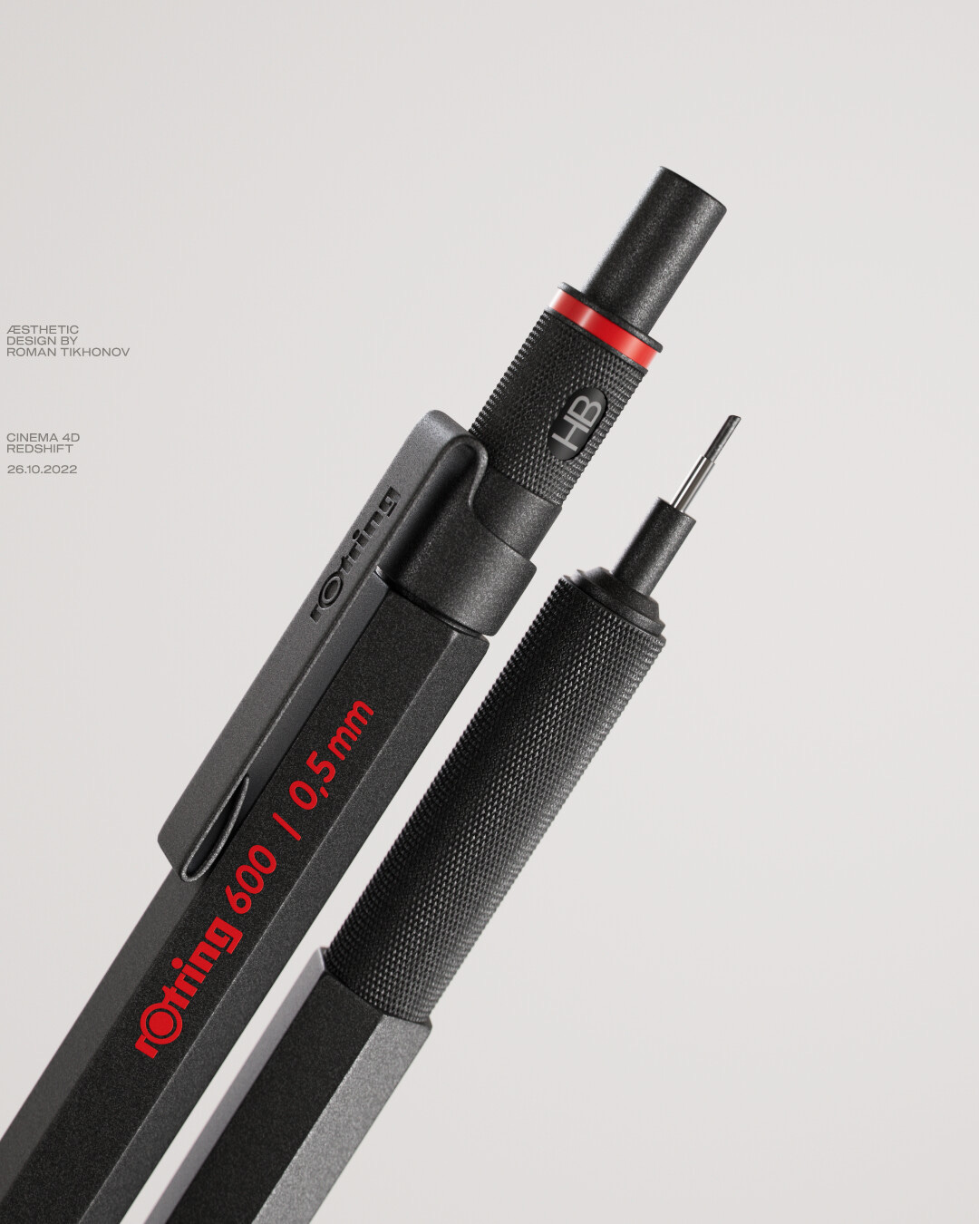 Rotring Pencil • Product Visualization Rotring Pencil • Product Visualization