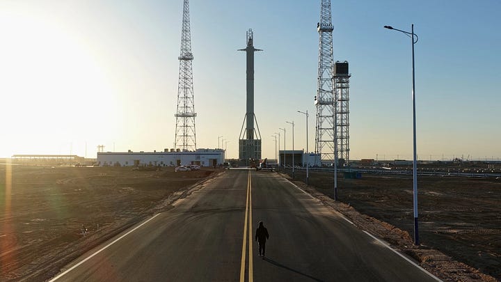 The Long March 12 launch vehicle series’ launch pad at the Jiuquan Satellite Launch Center.