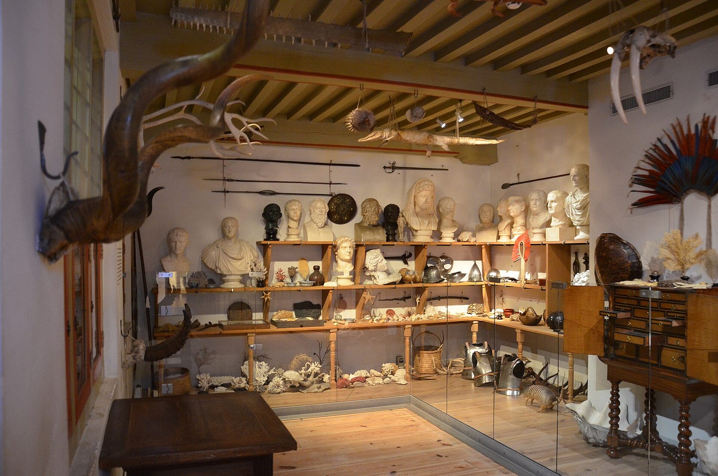 The art cabinet at the Rembrandt House Museum, Amsterdam, a reconstructed room of collected objects The art cabinet at the Rembrandt House Museum, Amsterdam, a reconstructed room of collected objects