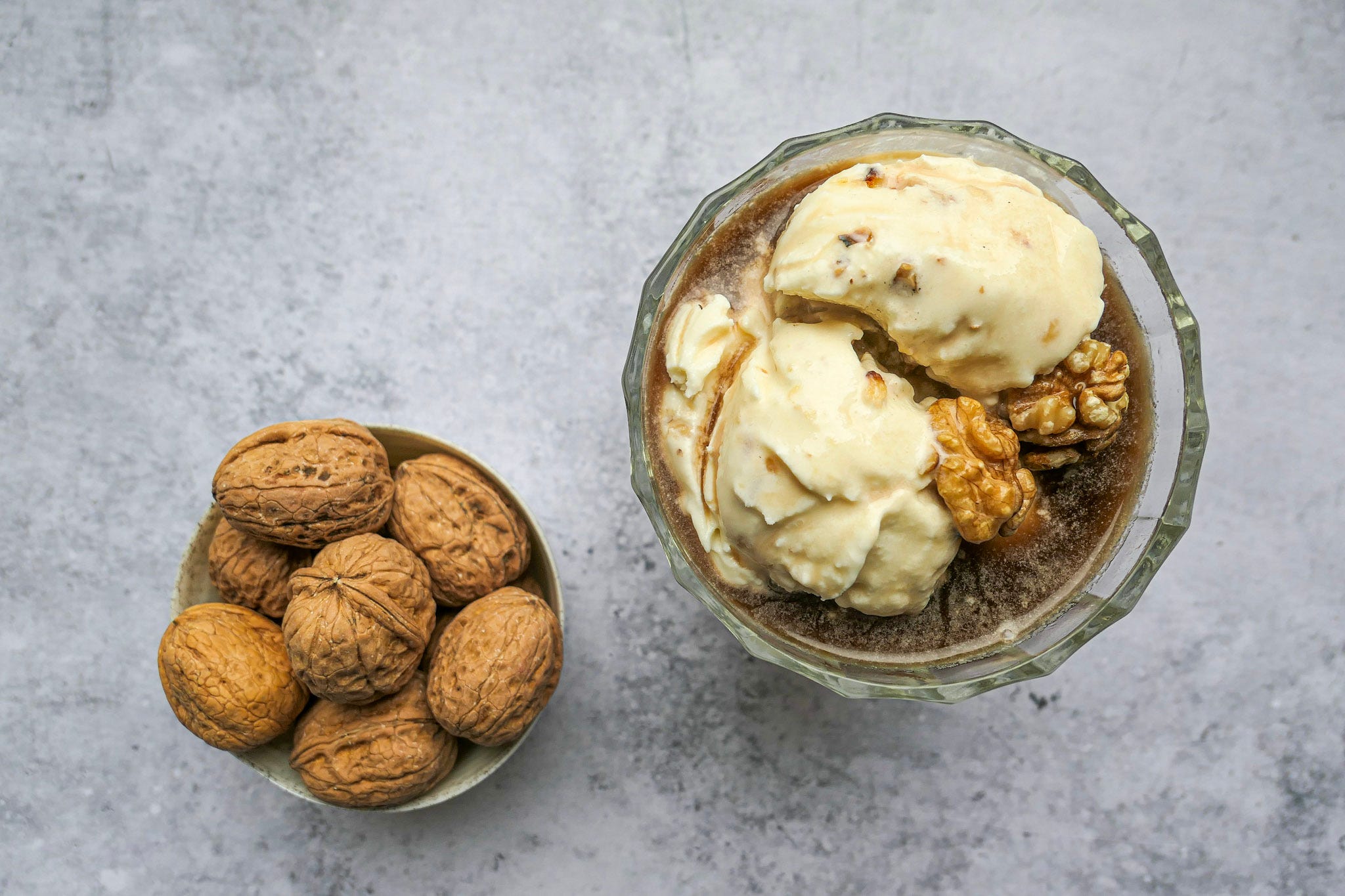 Walnut Frozen Yogurt with Nocino - by Heddi Nieuwsma
