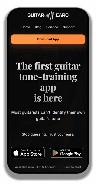 Guitar Earo is live! Founders pay half, forever.