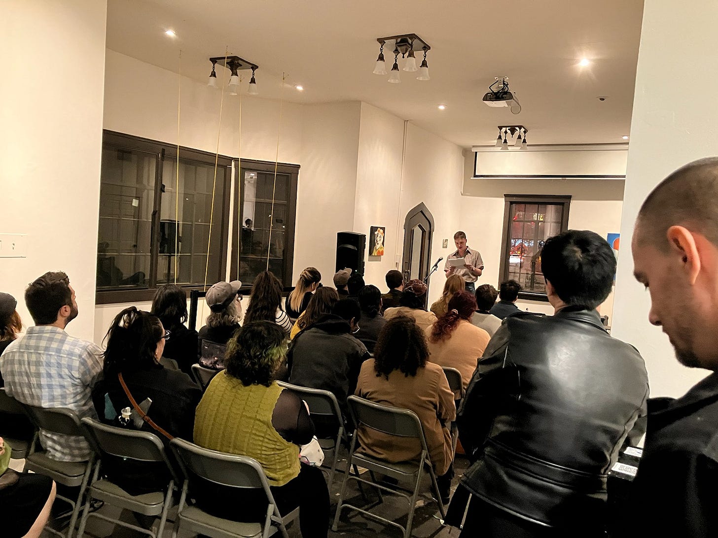 Josh Watkins reading at Comfort Station