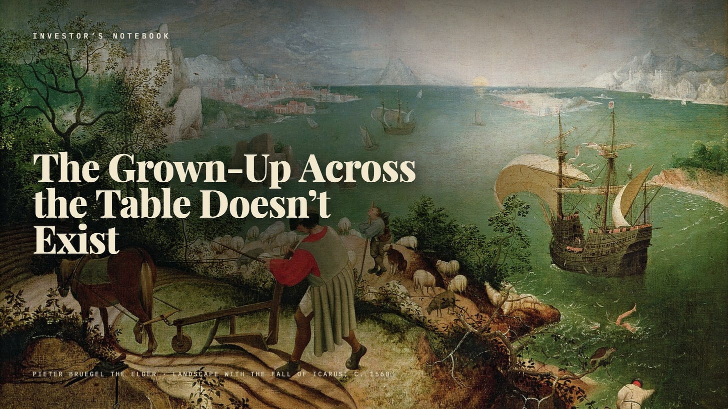 The Grown-Up Across the Table Doesn't Exist