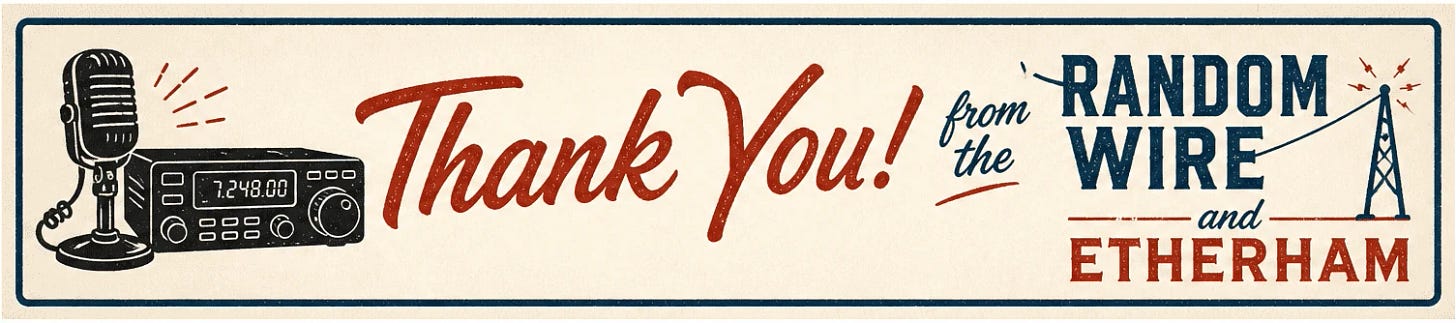 A thank you banner A thank you banner