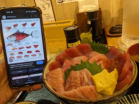 Tuna carving show, Okinawa, Japan